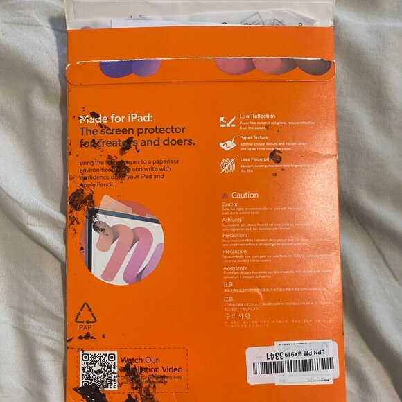 KCT [2 PACK] Paper Screen Protector Compatible with iPad Pro 11" & iPad Air 5,4 - Picture 2 of 4